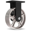 Hamilton 10" x 3" Rigid Caster with Metal Wheel - High Heat Super Endurance, 2080lbs Load Capacity, Stainless Steel Bearings, Up to 750°F - R-SECK-13HMB Hamilton
