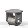 Hamilton 4000 lbs Load Capacity Rigid Caster - Son of Mini-Mite Low Profile - 3 1/8" x 3" Steel Roller - Dual Needle Thrust & Roller Bearings - 3/4" Axle Hamilton