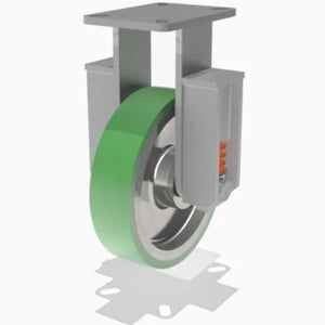 Hamilton R-SPCH-10DB-2 - 10" Duralast Polyurethane Rigid Caster with Precision Ball Bearing - Premium Industrial Mobility Hamilton