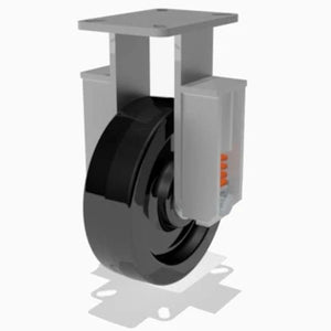 Hamilton R-SPCH-10PH-1 Champion Rigid Caster: 10" Plastex Phenolic Wheel with 1" Straight Roller Bearing Hamilton