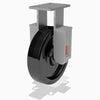 Hamilton R-SPCH-12PH-1 Spring Loaded Champion Rigid Caster - 12" x 3" Plastex Phenolic Wheel with 1" Straight Roller Bearing - Heavy-Duty & Durable for Industrial Use Hamilton