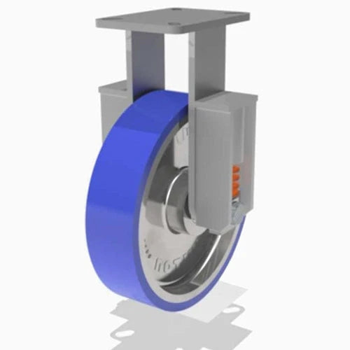 Hamilton Spring Loaded Champion Rigid Caster - 12" Ergo-Glide Polyurethane Wheel - 3/4" Sealed Ball Bearings - Premium Industrial Mobility Hamilton