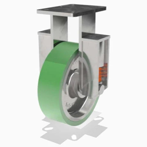 Hamilton R-SPCH-13DB-2 Champion Rigid Caster - 10" x 3" Duralast Polyurethane Wheel on Cast Iron - 3/4" Precision Ball Bearing - Durable & Efficient Hamilton
