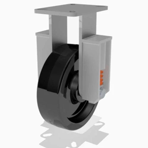 Hamilton R-SPCH-13PH-2 Spring Loaded Rigid Caster - 10" x 3" Plastex Phenolic Wheel with 1" Straight Roller Bearing Hamilton