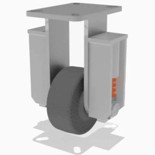 Hamilton R-SPCH-63PH-1 Champion Rigid Caster - 6" x 3" Plastex Phenolic Wheel with 1" Straight Roller Bearing - Industrial-Grade Durability Hamilton