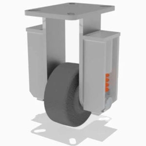 Hamilton R-SPCH-63PH-1 Champion Rigid Caster - 6" x 3" Plastex Phenolic Wheel with 1" Straight Roller Bearing - Industrial-Grade Durability Hamilton