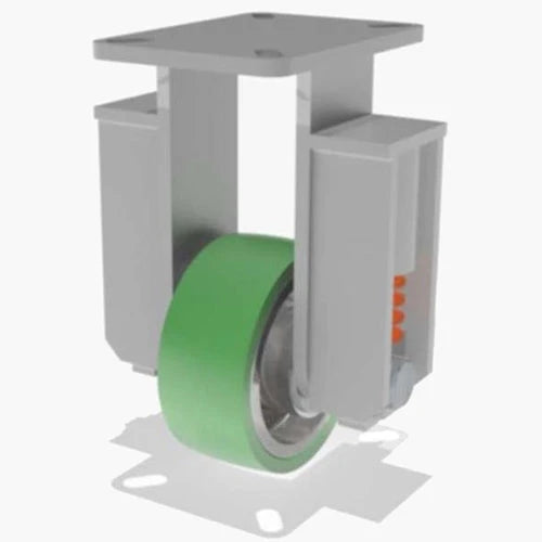 Hamilton R-SPCH-6DB-2: 6" Duralast Polyurethane Rigid Caster with Precision Bearing - Spring Loaded Champion Hamilton