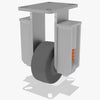 Hamilton Spring Loaded Champion Rigid Caster - 6" x 2 1/2" Plastex Phenolic Wheel with 1" Straight Roller Bearing - Premium Quality & Durability Hamilton