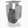 Hamilton Spring Loaded Champion Rigid Caster R-SPCH-8PH-1: 8" x 2 1/2" Plastex Phenolic Wheel with 1" Roller Bearing - Industrial Mobility Solution Hamilton