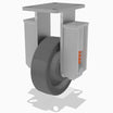 Hamilton R-SPCH-8PB-2 8" x 2 1/2" Phenolic Rigid Spring Loaded Caster – 1630 lb