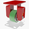 Hamilton R-SPHS-4DB-1 Spring Loaded Heavy-Duty Rigid Caster - 4"x2" Duralast Polyurethane on Cast Iron Wheel with Sealed Precision Bearings - Best for Industrial & Warehouse Use Hamilton