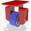 R-SPHS-4SPB-2 Hamilton Heavy Service Rigid Caster - 4"x2" Ergo-Glide Polyurethane Wheel - Spring Loaded with 1/2" Sealed Precision Bearings Hamilton
