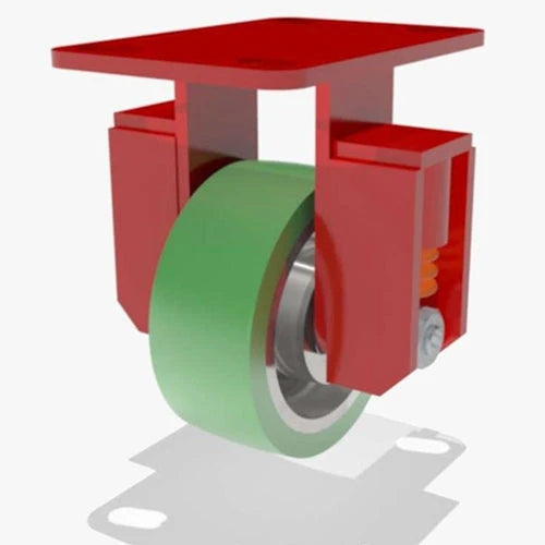 Hamilton R-SPHS-5DB-1 Heavy Service Rigid Caster - 5" x 2" Duralast Polyurethane Wheel with 1/2" Sealed Precision Ball Bearings Hamilton