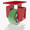 Hamilton Spring Loaded Rigid Caster R-SPHS-5DB-2 - 5"x2" Duralast Polyurethane Wheel with 1/2" Sealed Precision Bearings - Heavy Service & Durable Hamilton