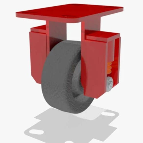 Hamilton R-SPHS-5P-2 Heavy Service Rigid Caster - 5" x 2" Plastex Phenolic Wheel with 3/4" Roller Bearing - Premium Industrial Quality Hamilton