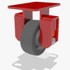 Hamilton R-SPHS-5P-2 Heavy Service Rigid Caster - 5" x 2" Plastex Phenolic Wheel with 3/4" Roller Bearing - Premium Industrial Quality Hamilton