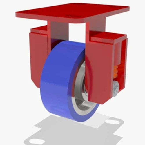 Hamilton Spring Loaded Rigid Caster - 5"x2" Ergo-Glide Polyurethane Wheel - 1/2" Sealed Precision Ball Bearings - Heavy Service Hamilton