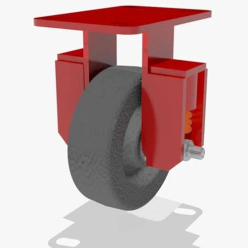 Hamilton R-SPHS-6P-2 Heavy-Duty Rigid Caster - 6"x2" Plastex Phenolic Wheel with 3/4" Straight Roller Bearing - Industrial Quality Hamilton