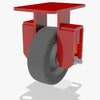 Hamilton R-SPHS-6P-2 Heavy-Duty Rigid Caster - 6"x2" Plastex Phenolic Wheel with 3/4" Straight Roller Bearing - Industrial Quality Hamilton