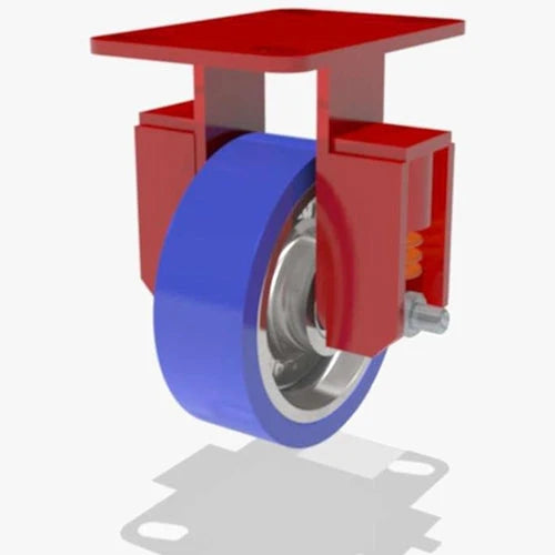 R-SPHS-6SPB-2 Hamilton Rigid Caster – 6" x 2" Ergo-Glide Polyurethane Wheel – Heavy-Duty, Spring Loaded with Sealed Precision Bearings Hamilton