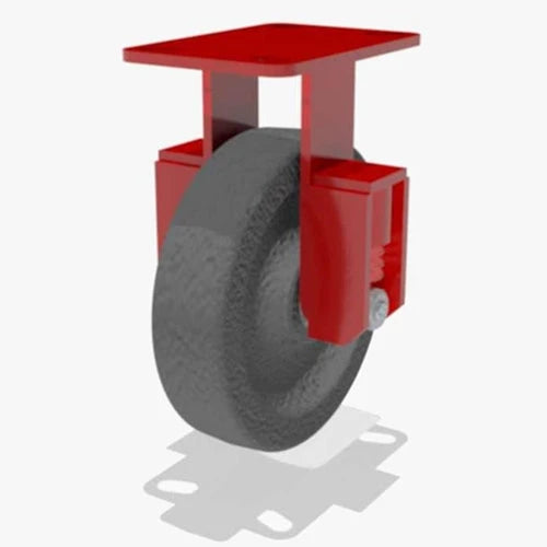 Hamilton R-SPHS-8P-2 Spring Loaded Rigid Caster - 8" x 2" Plastex Phenolic Wheel with 3/4" Roller Bearing - Heavy Duty Industrial Use Hamilton
