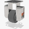 Hamilton Spring Loaded Workhorse Rigid Caster R-SPWH-4P-2 - 4"x2" Plastex Phenolic Wheel with 3/4" Straight Roller Bearing for Industrial Use Hamilton