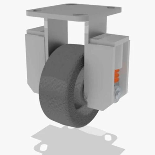 Hamilton 5" Rigid Caster - 620 lbs Load Capacity, Spring Loaded, 2" Plastex Phenolic Wheel, 3/4" Straight Roller Bearing - Workhorse Series R-SPWH-5P-1 Hamilton