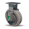 Hamilton 620 lbs Load Capacity 6x2 UltraGlide 24/7 Polyurethane on Cast Iron Rigid Caster - R-SPWH-6SWC95-1 with 1/2" Sealed Precision Ball Bearings, Spring Loaded Workhorse for Industrial Use Hamilton