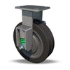 Hamilton 620 lbs Load Capacity 6x2" Rigid Caster with Spring Loaded - UltraGlide XC Polyurethane 70D on Cast Iron Wheel, 1/2" Sealed Precision Ball Bearings - Workhorse Series R-SPWH-6SWF70D-1 Hamilton