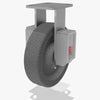 8" Plastex Phenolic Wheel, 620 lbs Load Capacity - Hamilton Spring Loaded Workhorse Rigid Caster with 3/4" Straight Roller Bearing - Industrial & Commercial Use Hamilton