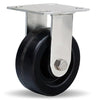 Hamilton 800lbs Stainless Steel Rigid Caster - 5"x2" Plastex Phenolic Wheel with Delrin Bearing Hamilton