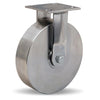 Hamilton 800 lbs Load Capacity Stainless Steel Rigid Caster - 8"x2" Wheel, 3/4" Plain Bore - R-STA-8S for E-commerce Hamilton