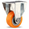 R-STL-3EMB Hamilton Stainless Steel Rigid Caster - 3" Ergo-Tech Donut Tread - Polyurethane on Aluminum Wheel - Precision Sealed Bearing Hamilton