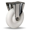 R-STL-5A Hamilton Stainless Steel Rigid Caster - 5" x 1 3/8" Aqualite Polyolefin Wheel - Durable & Corrosion-Resistant for Industrial Use Hamilton
