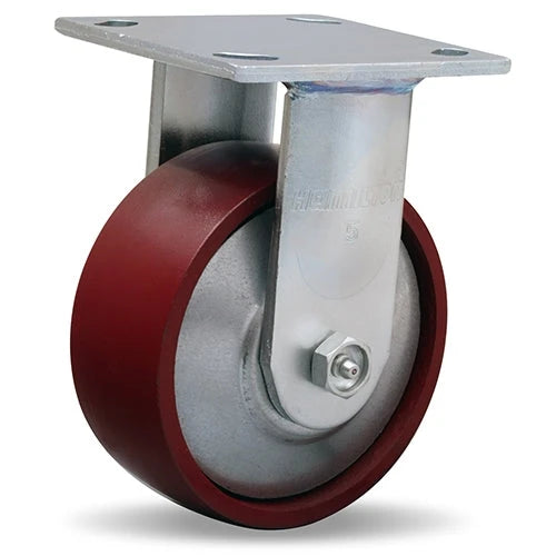 Hamilton R-TG-5MB Thread Guard Rigid Caster - 5" x 2" Metal Wheel with Sealed Ball Bearing for Industrial Use Hamilton