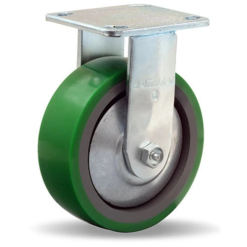 Hamilton R-TG-6DB Thread Guard Rigid Caster - 6" x 2" Duralast Polyurethane on Cast Iron Wheel with Precision Ball Bearings for Heavy-Duty Applications Hamilton