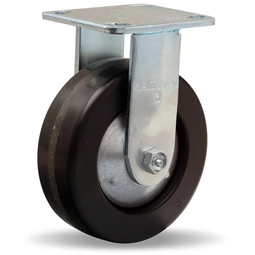 Hamilton R-TG-6P Thread Guard Rigid Caster - 6x2 Inch Plastex Phenolic Wheel with 3/4" Straight Roller Bearing for Industrial Use Hamilton