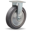 Hamilton R-TG-8AR Rigid Caster - 8x2 Inch Vulcalite Non-Marking Rubber on Aluminum Wheel with Thread Guard and Roller Bearing Hamilton
