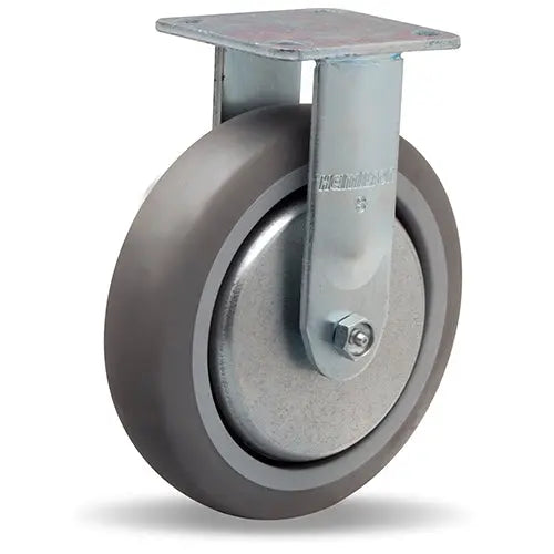Hamilton R-TG-8TE Thread Guard Rigid Caster - 8x2 Inch Versa-Tech Rubber Wheel on Polyolefin, Ideal for Industrial Use -  | CasterHQ