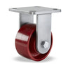 Hamilton Workhorse Rigid Caster with 4" x 2" Metal Wheel with 1/2" Precision Ball Bearing Hamilton