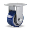 Hamilton Workhorse Rigid Caster with 4" x 2" Ergo-Glide Polyurethane (85A) on Cast Iron Wheel with 1/2" Sealed Precision Ball Bearings Hamilton