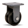 R-WH-4V Hamilton Workhorse Rigid Caster | 4x2" V-Grooved Wheel | 3/4" Straight Roller Bearing | Industrial Mobility Solution Hamilton