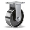 Hamilton Workhorse Rigid Caster with 6" x 2" Forged Steel Wheel with 1/2" Sealed Precision Ball Bearing Hamilton