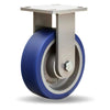 Hamilton Workhorse Rigid Caster with 6" x 2" Ergo-Glide Polyurethane (85A) on Cast Iron Wheel with 1/2" Sealed Precision Ball Bearings Hamilton