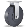 Hamilton Workhorse Rigid Caster with 8" x 2" Nylast High Performance Cast Nylon Wheel with 1/2" Sealed Precision Ball Bearings Hamilton