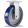 Hamilton Workhorse Rigid Caster with 8" x 2" Ergo-Glide Polyurethane (85A) on Cast Iron Wheel with 1/2" Sealed Precision Ball Bearings Hamilton