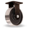 Hamilton WHK Inferno Series R-WHK-4HFSB - 750° F Rated Rigid Caster with 4" x 2" Forged Steel Wheel & High Heat Stainless Steel Bearings Hamilton