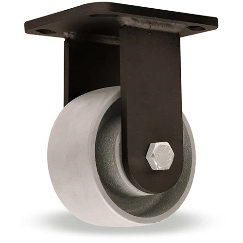 Hamilton High Heat WHK Inferno Series Rigid Caster R-WHK-4HMB | 4"x2" Metal Wheel Rated 750°F | Heat-Resistant Stainless Steel Bearings for High-Temp Applications Hamilton