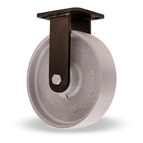 Hamilton WHK Inferno Series 8" Metal Wheel Rigid Caster - High Heat 750° F Rated with Stainless Steel Bearings - R-WHK-8HMB Hamilton