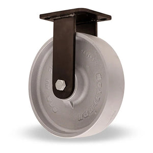 Hamilton WHK Inferno Series 8" Metal Wheel Rigid Caster - High Heat 750° F Rated with Stainless Steel Bearings - R-WHK-8HMB Hamilton